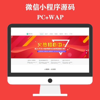 微信小程序开发代理展示销售网站模板 软件开发公司网站